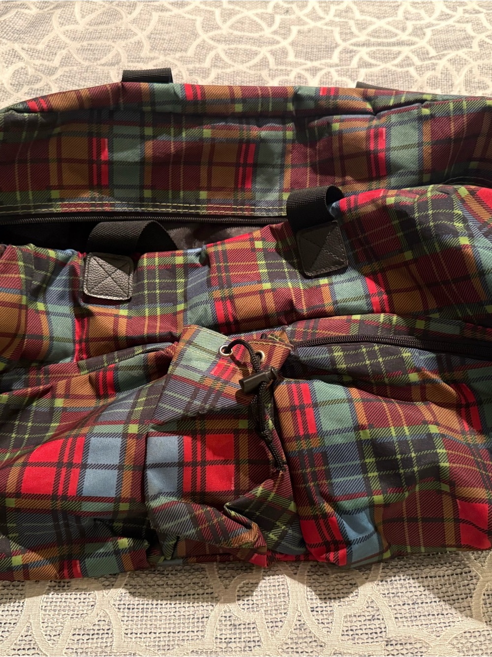 Sydney Love Red & Blue Tartan Plaid Duffel Set - Picture 7 of 8